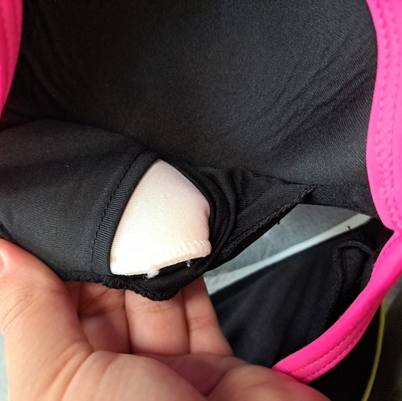 NWT Womens Body Blast Swim Bra Black Pink Green Neon Beachy Summer Small - Picture 10 of 12